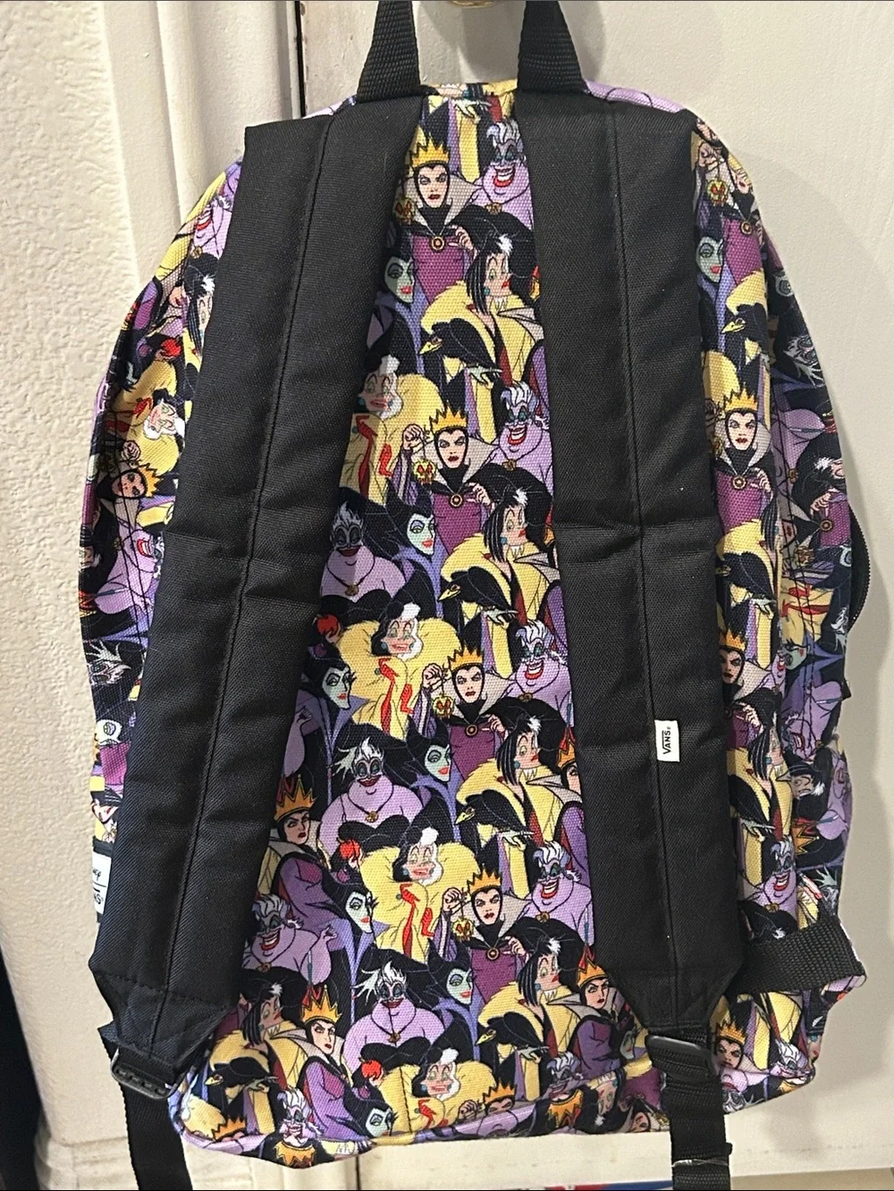 Vans Off The Wall Disney Villains purple Print Backpack